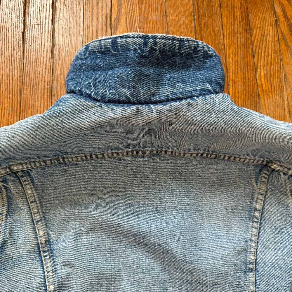 70’s Vintage Levi’s Sherpa Lined Denim Trucker Jacket - Picture 13 of 16